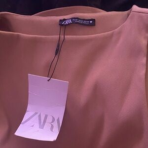 Zara Camel Blouse
